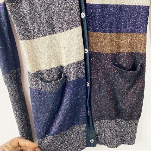 Simply Vera wang metallic multicolored cardigan - Picture 4 of 8